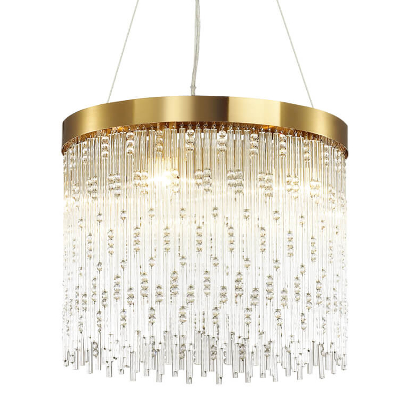 Люстра Hailstorm Rain Kerri Chandelier gold 45 Прозрачный (Transparent) Золотой Люстра Hailstorm Rain Kerri Chandelier gold 45 Прозрачный (Transparent) Золотой во Владивостоке | Loft Concept