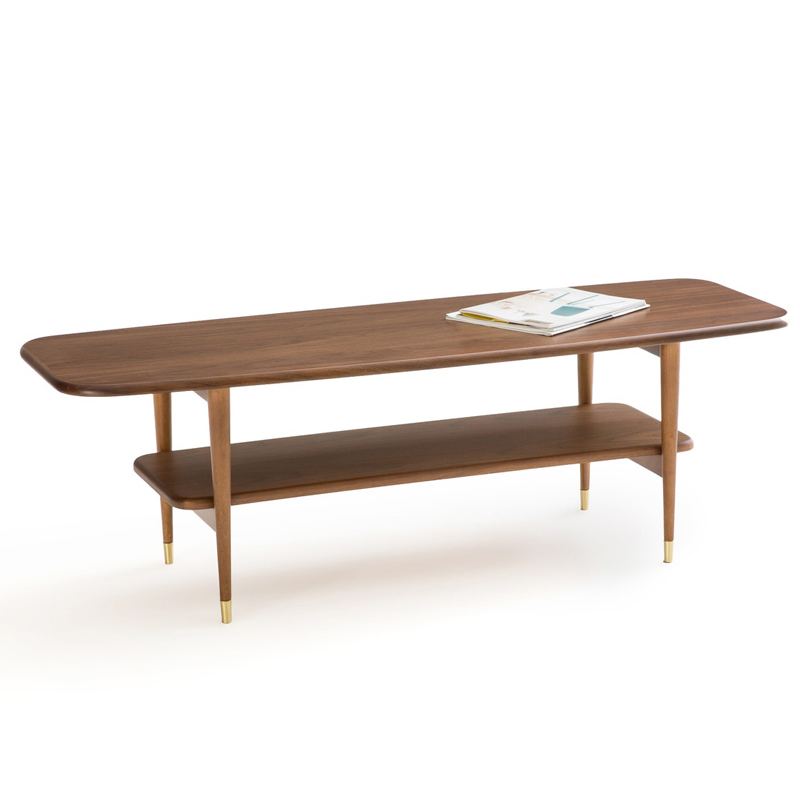 Кофейный стол Truls Coffee table Орех Латунь Кофейный стол Truls Coffee table Орех Латунь во Владивостоке | Loft Concept