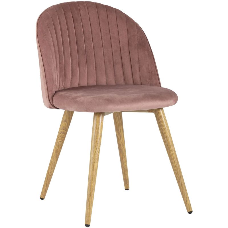Стул Miruna Chair Пыльно-Розовый Велюр Розовый пастельный Древесина Стул Miruna Chair Пыльно-Розовый Велюр Розовый пастельный Древесина во Владивостоке | Loft Concept