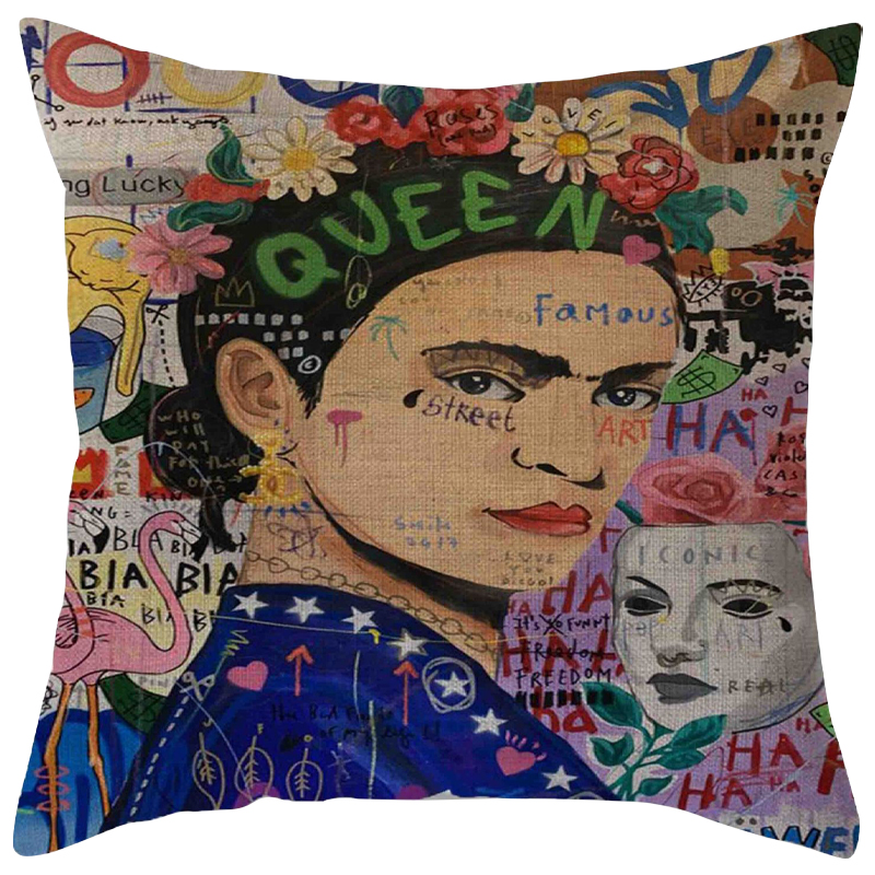 Декоративная подушка Frida Kahlo 17 Мульти Декоративная подушка Frida Kahlo 17 Мульти во Владивостоке | Loft Concept