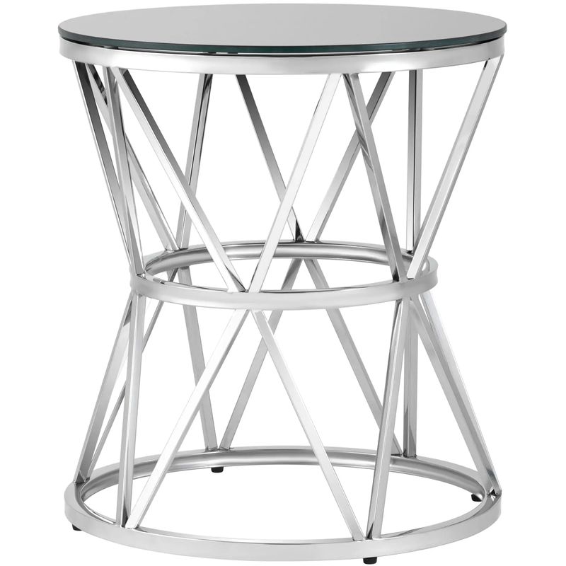 Стол приставной Beranger Collection Silver Серебряный Черный Стол приставной Beranger Collection Silver Серебряный Черный во Владивостоке | Loft Concept