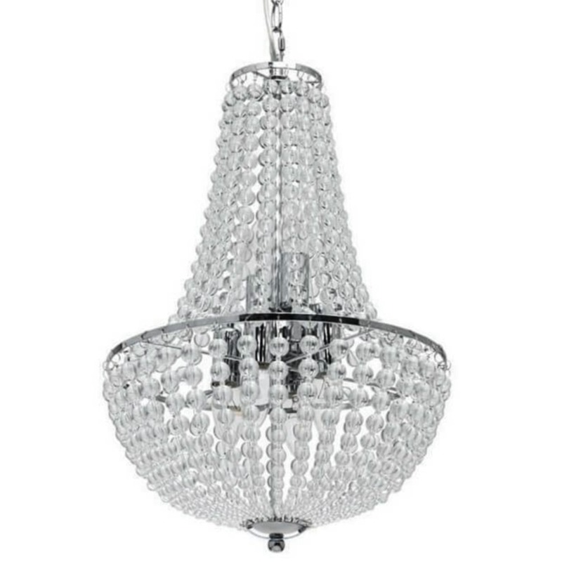 Люстра Virginia Clear Beads Chandelier chrome Хром Прозрачное Стекло Люстра Virginia Clear Beads Chandelier chrome Хром Прозрачное Стекло во Владивостоке | Loft Concept