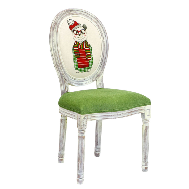 Стул French chair Polar Bear Белый Зеленый Стул French chair Polar Bear Белый Зеленый во Владивостоке | Loft Concept