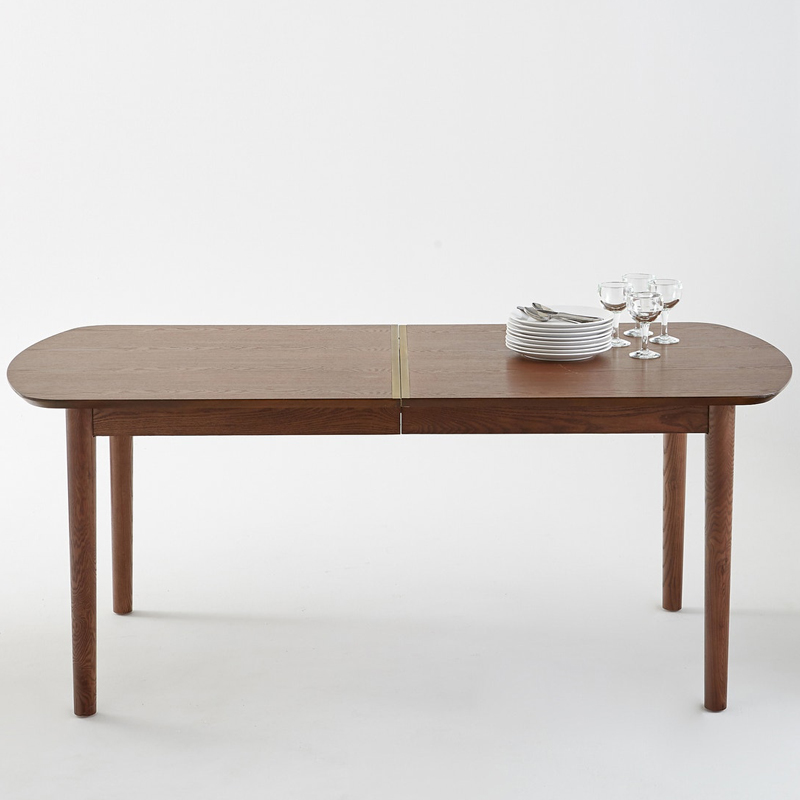 Раскладной обеденный стол Torgny Dinner Table Орех Латунь во Владивостоке | Loft Concept 