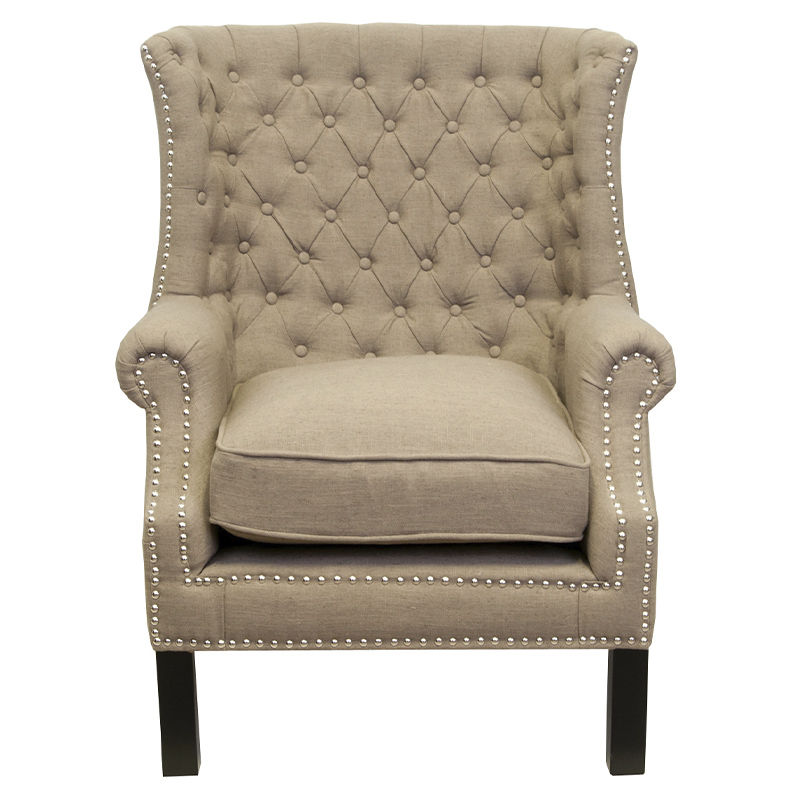 Кресло Charlie Armchair brown flax Светло-коричневый Кресло Charlie Armchair brown flax Светло-коричневый во Владивостоке | Loft Concept