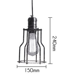 Подвесной светильник Loft Industrial Cage Filament Pendant Подвесной светильник Loft Industrial Cage Filament Pendant во Владивостоке