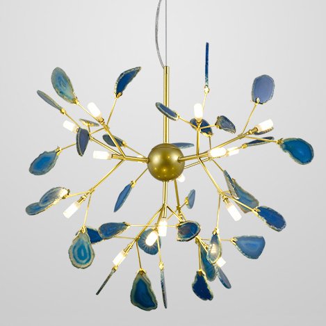 Люстра Agate Feathers Глянцевое золото Люстра Agate Feathers Глянцевое золото во Владивостоке | Loft Concept