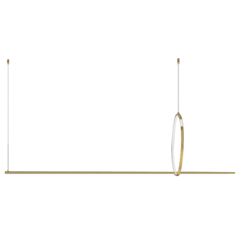 Дизайнерский Подвесной Светильник Ursa Geometric Ring Lamp 1 кольцо Золотой Дизайнерский Подвесной Светильник Ursa Geometric Ring Lamp 1 кольцо Золотой во Владивостоке | Loft Concept
