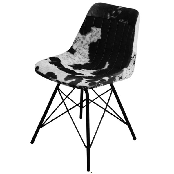 Стул Stlye Cowhide Chair Черно-белый Стул Stlye Cowhide Chair Черно-белый во Владивостоке | Loft Concept