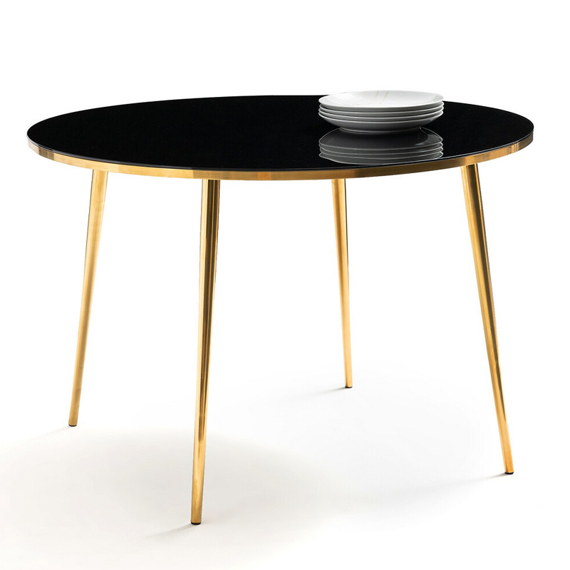 Обеденный стол Keoni Dinner Table Латунь Черный во Владивостоке | Loft Concept 