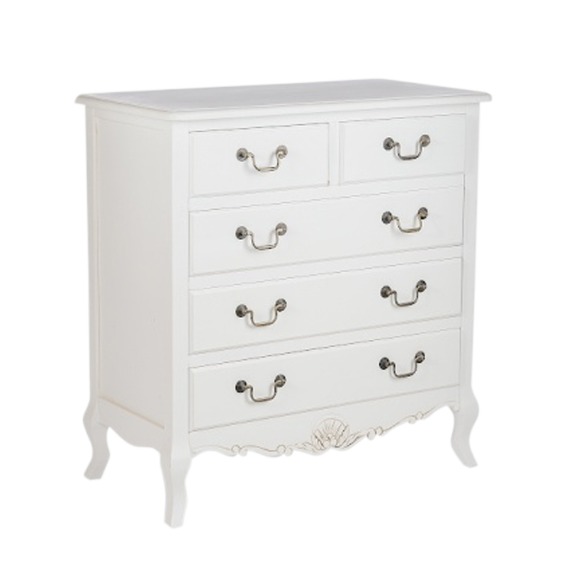Комод белый в стиле прованс Montmartre Provence White Белый Комод белый в стиле прованс Montmartre Provence White Белый во Владивостоке | Loft Concept