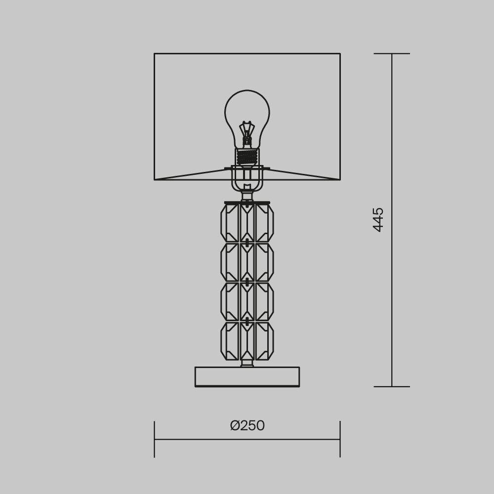 Настольная лампа Cut Stone Base во Владивостоке