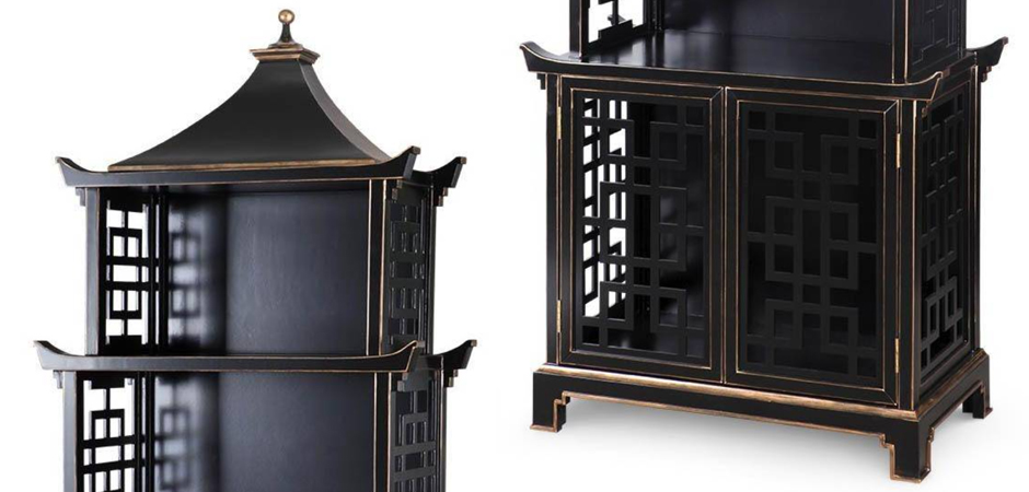 Стеллаж Черная Пагода Bungalow 5 Pagoda Black Wood Стеллаж Черная Пагода Bungalow 5 Pagoda Black Wood - Loft-Concept во Владивостоке
