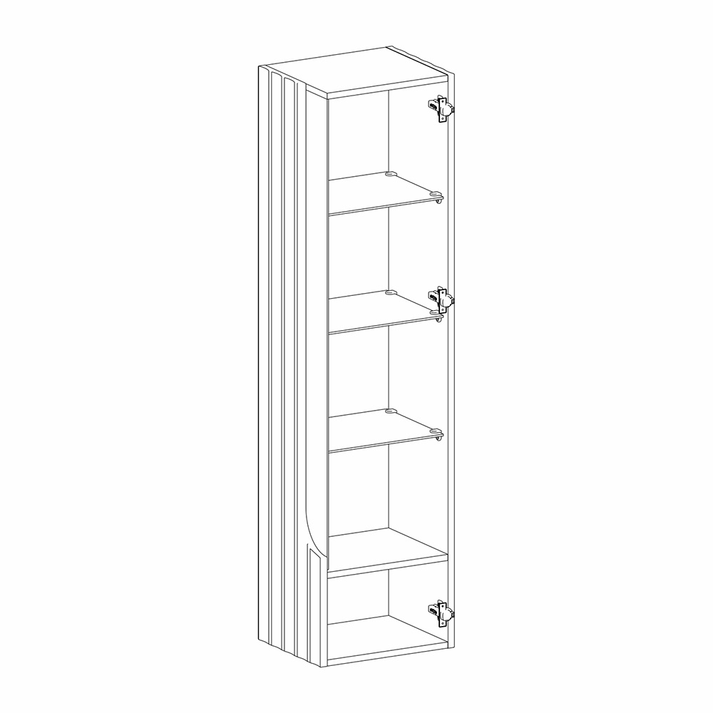 Витрина навесная Expanses of Beauty правое открывание во Владивостоке