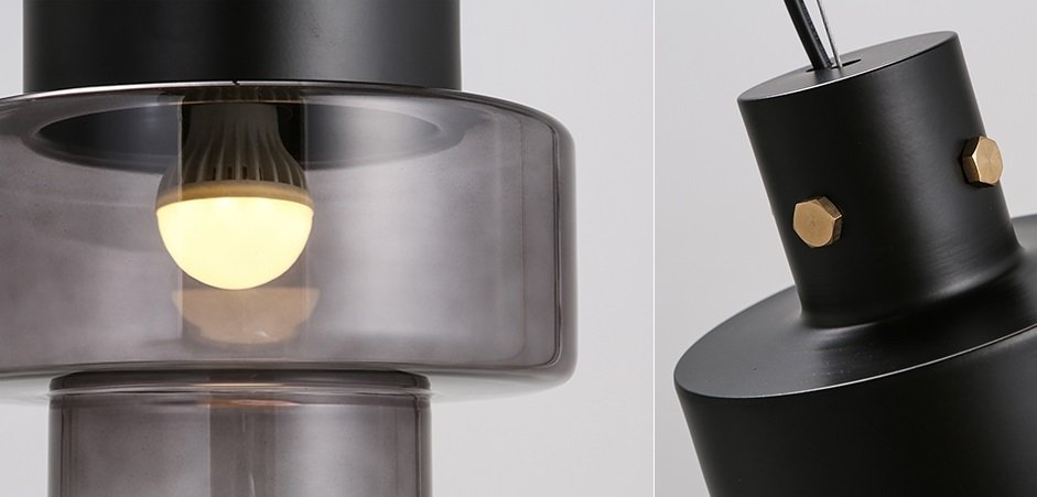 Подвесной светильник Luna Glass Pendant Dark Подвесной светильник Luna Glass Pendant Dark - Loft-Concept во Владивостоке