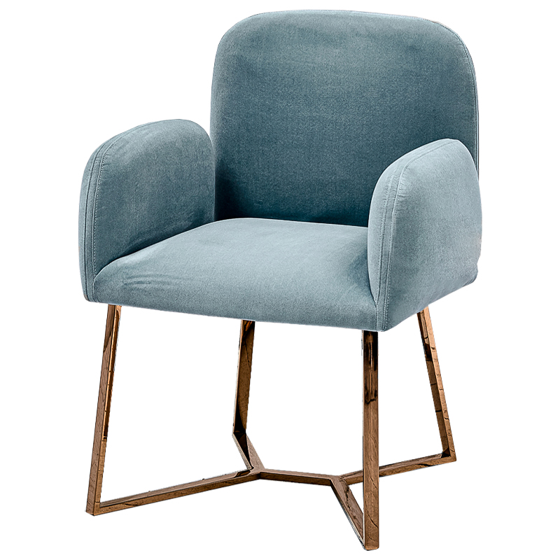 Стул Clifford Stool Pastel Blue Голубой пастельный Розовое золото Стул Clifford Stool Pastel Blue Голубой пастельный Розовое золото во Владивостоке | Loft Concept