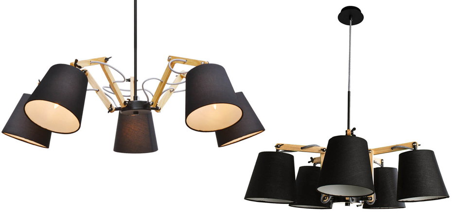 Люстра Woodland Pendant 5 Black Люстра Woodland Pendant 5 Black - Loft-Concept во Владивостоке
