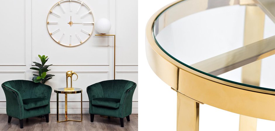 Приставной стол Neoclassic Tee Gold Приставной стол Neoclassic Tee Gold - Loft-Concept во Владивостоке