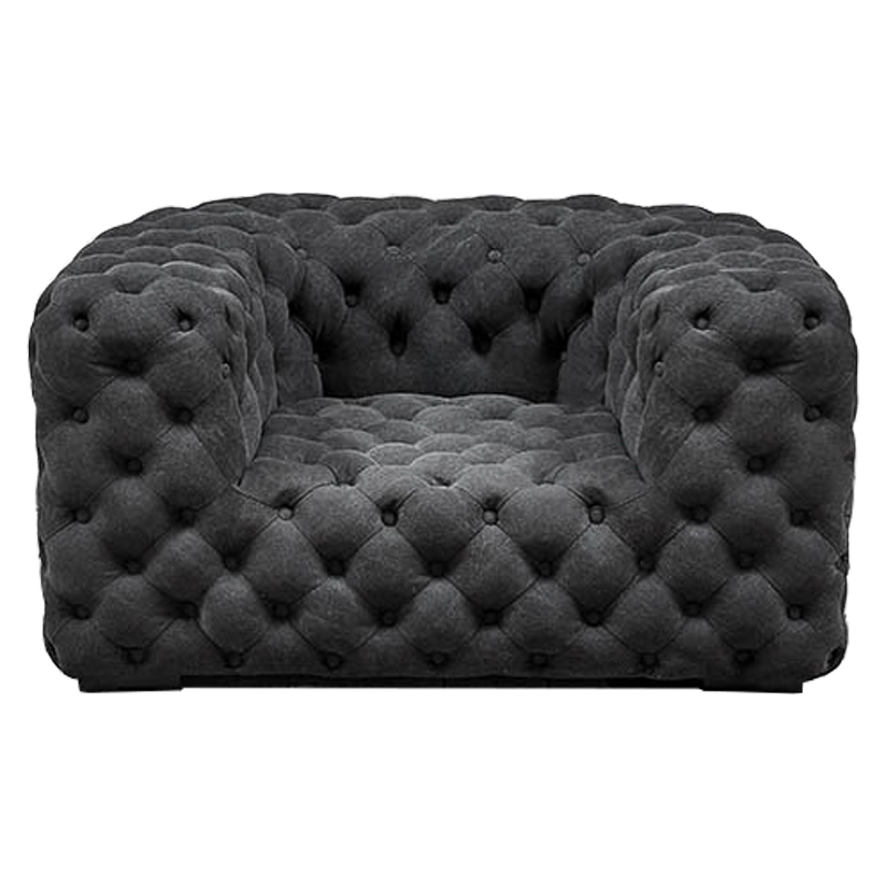 Кресло Soho Tufted Graphite Armchair Графит Кресло Soho Tufted Graphite Armchair Графит во Владивостоке | Loft Concept