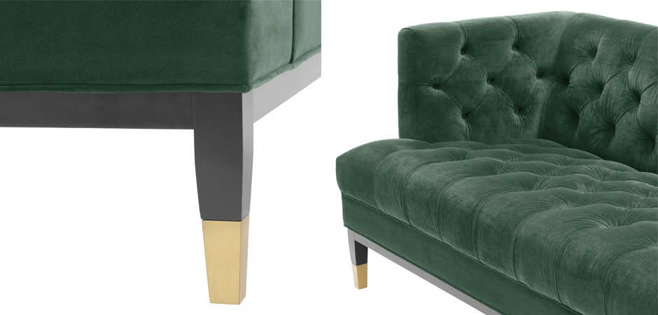 Диван Eichholtz Sofa Castelle dark green Диван Eichholtz Sofa Castelle dark green - Loft-Concept во Владивостоке