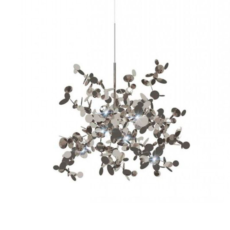 Люстра Terzani Argent Suspension Silver Pendant lamp диаметр 40 Серебряный Люстра Terzani Argent Suspension Silver Pendant lamp диаметр 40 Серебряный во Владивостоке | Loft Concept