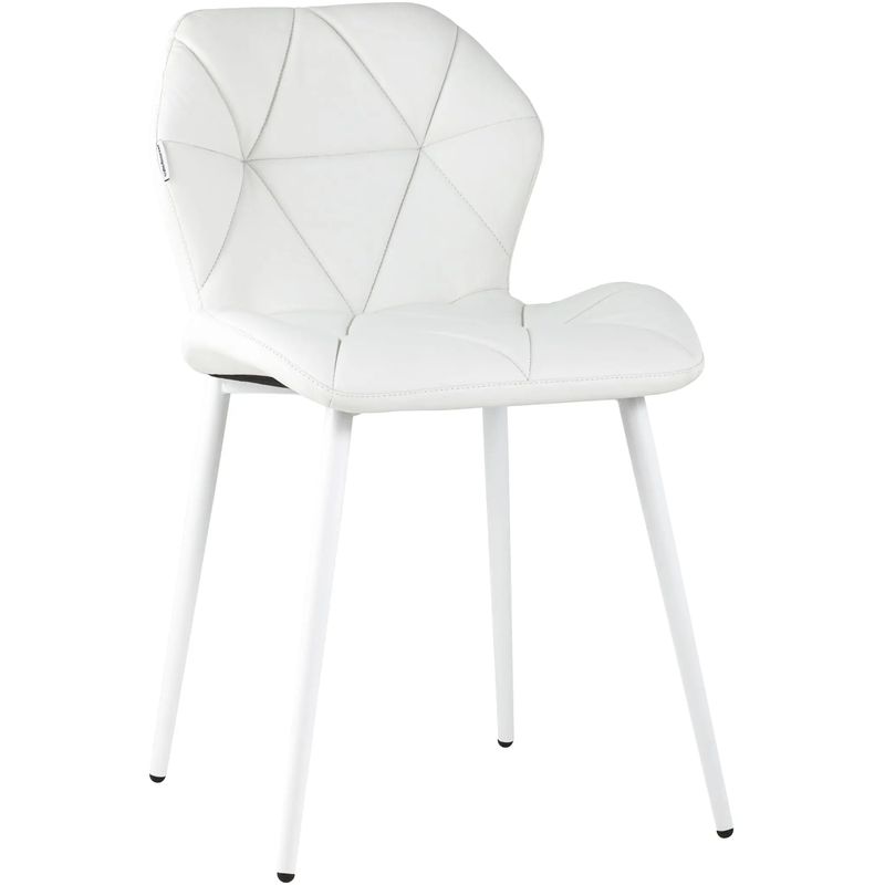 Стул Jeroen II Chair Экокожа Белый цвет Белый Стул Jeroen II Chair Экокожа Белый цвет Белый во Владивостоке | Loft Concept