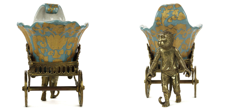 Чаша Monkey and Pale Blue Cart Чаша Monkey and Pale Blue Cart - Loft-Concept во Владивостоке