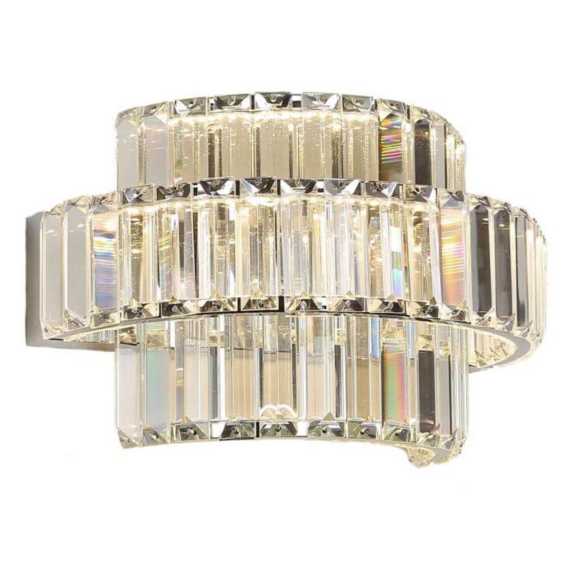 Бра Crystal Shine Linda Chrome Wall Lamp B Хром Прозрачный (Transparent) во Владивостоке | Loft Concept 