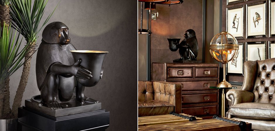 Настольная лампа Eichholtz Art Deco Monkey - фото №1