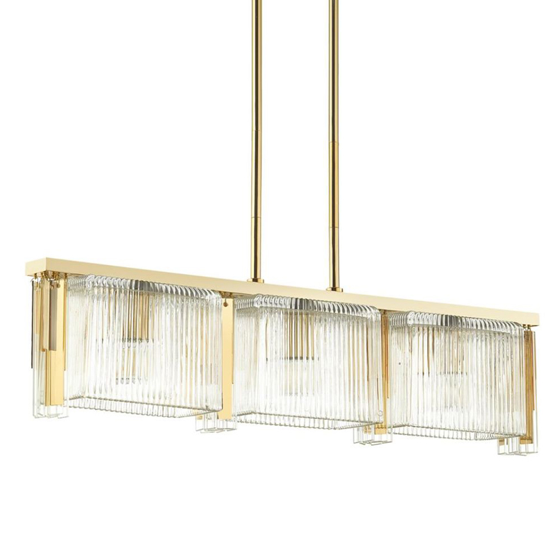 Люстра Madelen Gold Linear Chandelier Глянцевое золото Прозрачный (Transparent) Люстра Madelen Gold Linear Chandelier Глянцевое золото Прозрачный (Transparent) во Владивостоке | Loft Concept