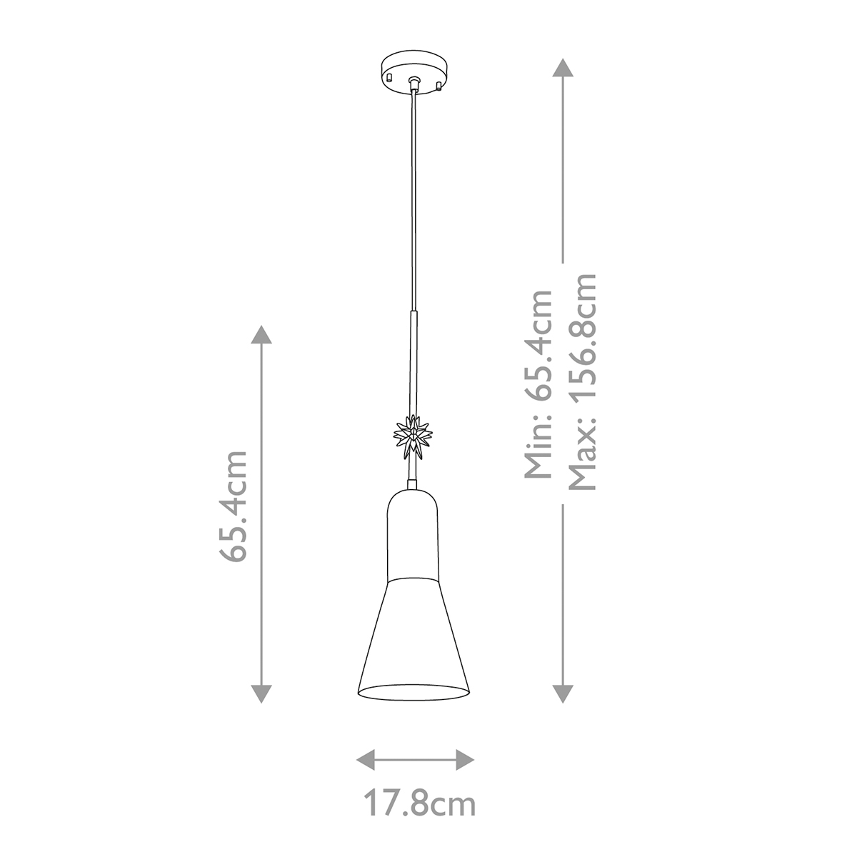  Подвесной светильник черного матового цвета с конусным плафоном 65 см Elstead Lighting во Владивостоке