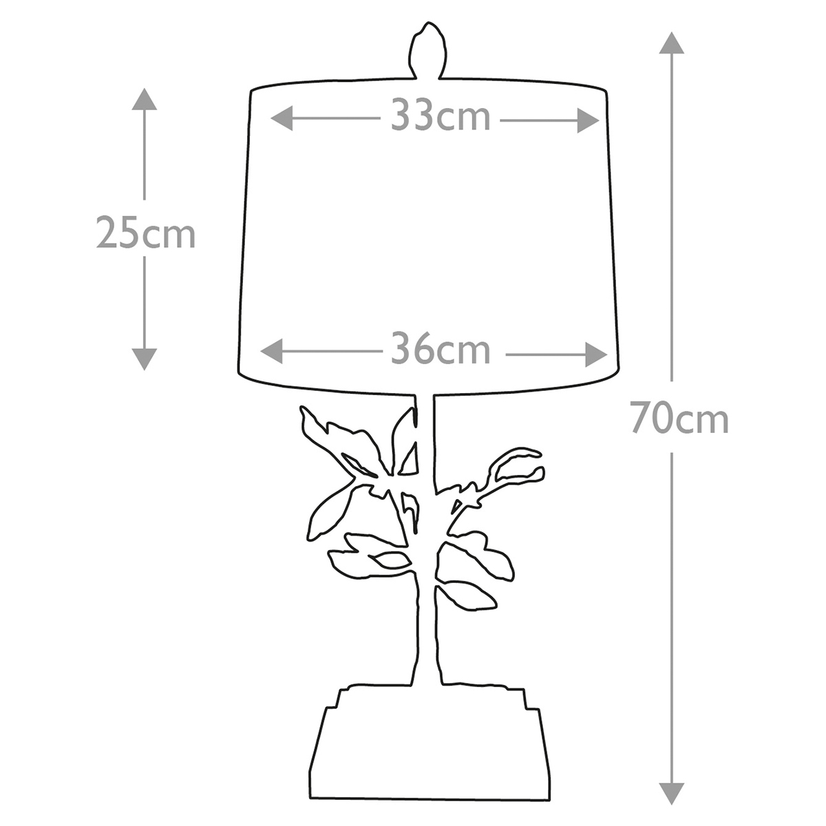 Настольная лампа с кремовым льняным цилиндрическим абажуром и ножкой в форме золотистой ветки Gilded Nola во Владивостоке