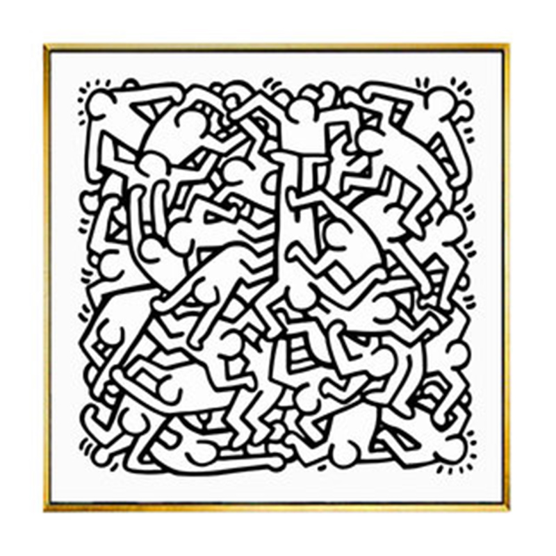 Постер Keith Haring 27 Черно-белый Постер Keith Haring 27 Черно-белый во Владивостоке | Loft Concept
