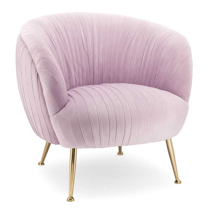 Кресло SOUFFLE CHAIR P Розовый пастельный Глянцевое золото Кресло SOUFFLE CHAIR P Розовый пастельный Глянцевое золото во Владивостоке | Loft Concept