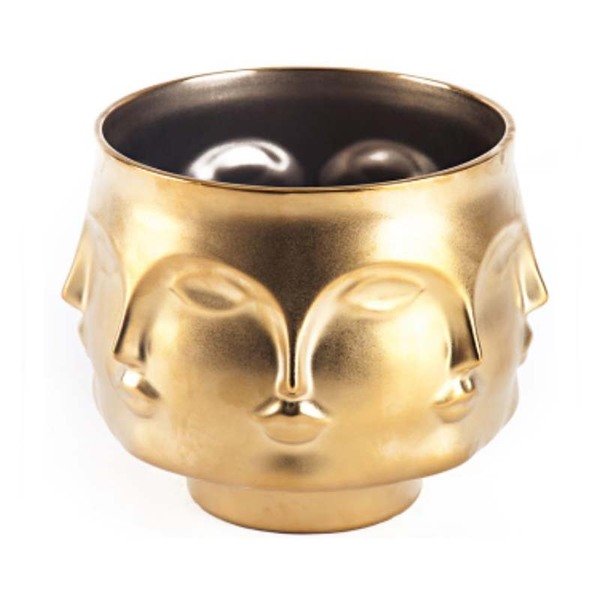 Ваза JONATHAN ADLER DORA MAAR BOWL GOLD Золотой Ваза JONATHAN ADLER DORA MAAR BOWL GOLD Золотой во Владивостоке | Loft Concept