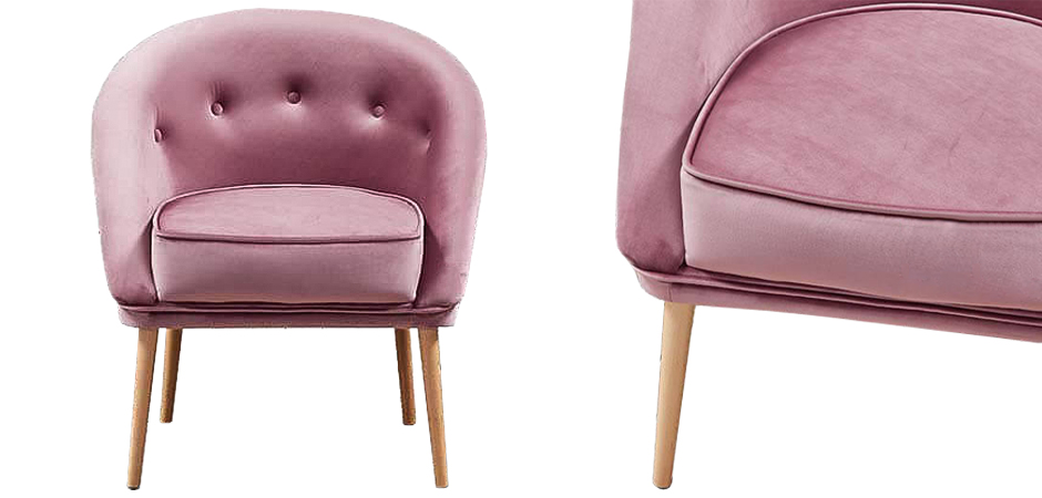 Кресло Gwyn Chair pink Кресло Gwyn Chair pink - Loft-Concept во Владивостоке