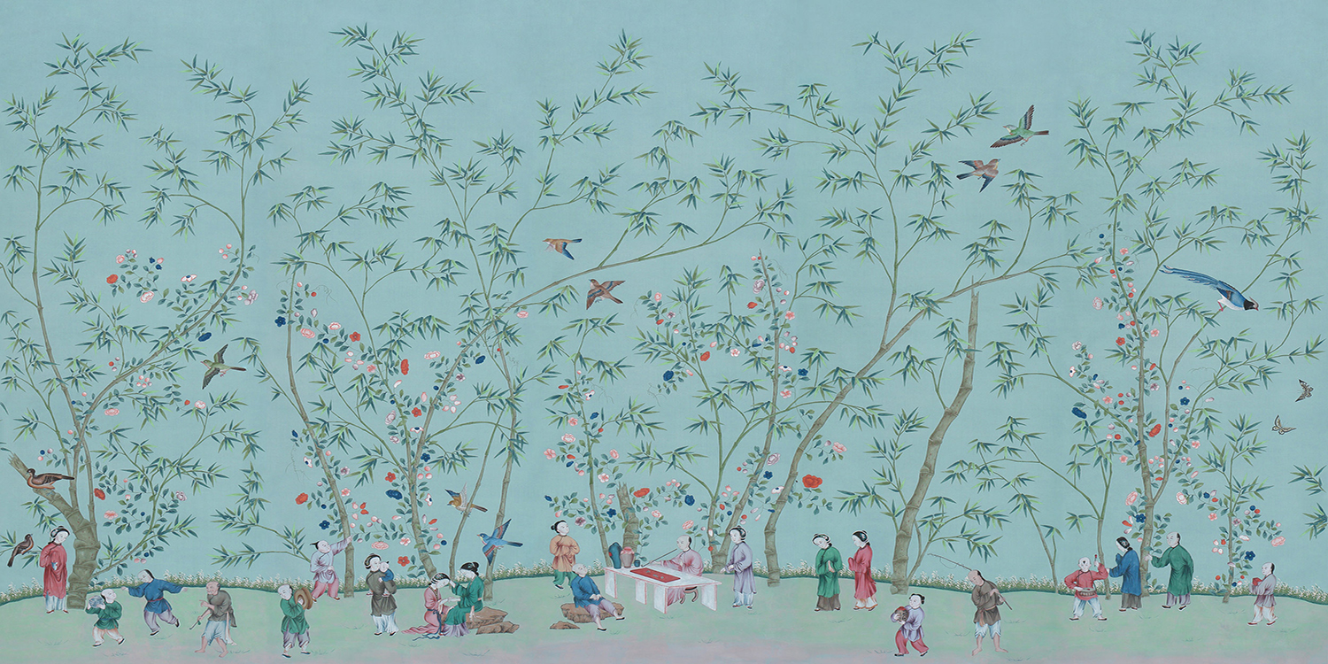 Обои ручная роспись Belton Duck Egg - фото