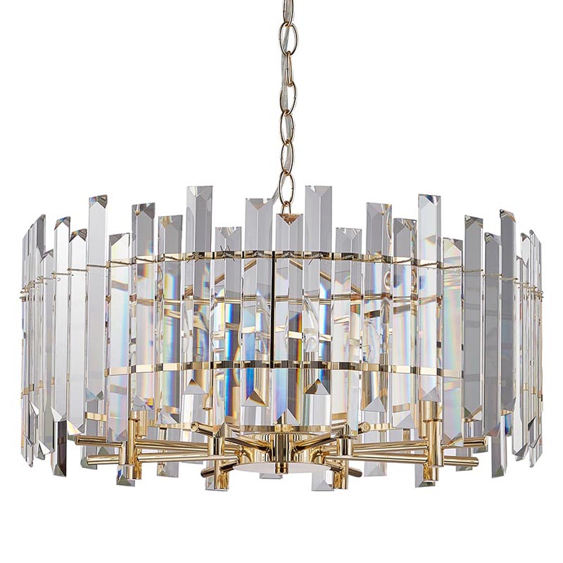 Люстра Langley Chandelier gold 60 Золотой Прозрачный Люстра Langley Chandelier gold 60 Золотой Прозрачный во Владивостоке | Loft Concept