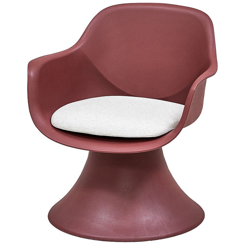 Стул Laerk Stool Бургундский красный Белый во Владивостоке | Loft Concept 