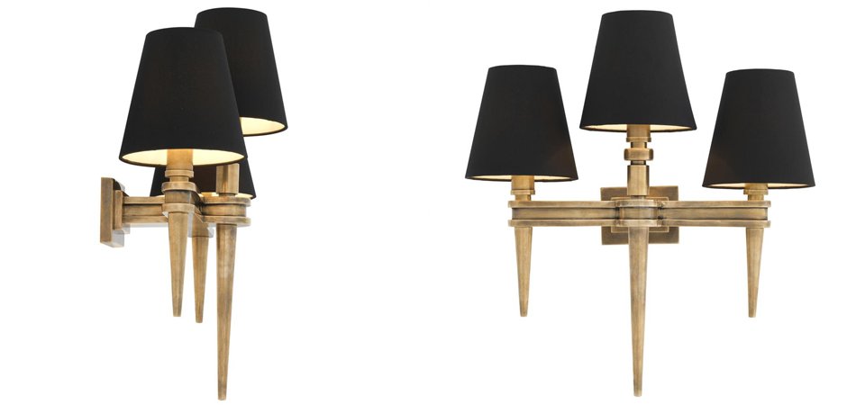 Бра Wall Lamp Waterloo Triple Brass Бра Wall Lamp Waterloo Triple Brass - Loft-Concept во Владивостоке