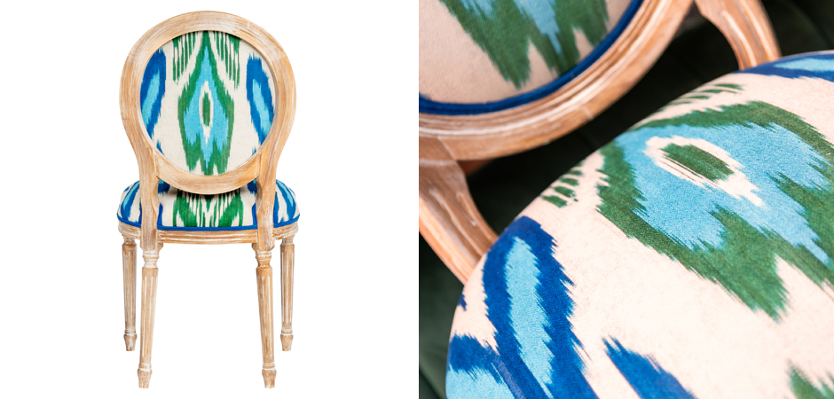 Мягкий стул с узором Ikat Pattern Мягкий стул с узором Ikat Pattern - Loft-Concept во Владивостоке
