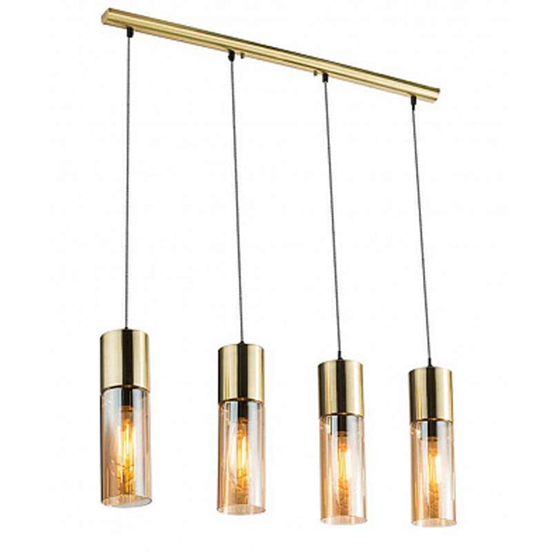 Люстра Cylinder Plafond gold 4 Золотой Янтарный Люстра Cylinder Plafond gold 4 Золотой Янтарный во Владивостоке | Loft Concept