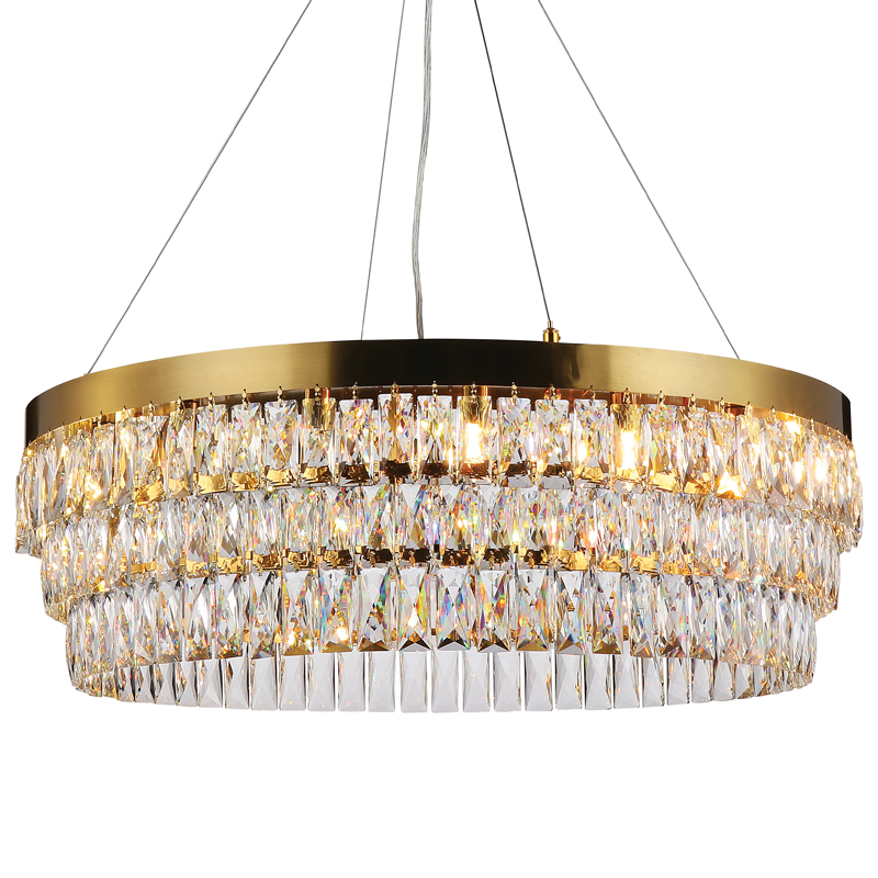 Люстра Lunet Chandelier 80 Глянцевое золото Прозрачный Люстра Lunet Chandelier 80 Глянцевое золото Прозрачный во Владивостоке | Loft Concept