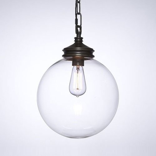 Подвесной светильник Loft Glass Sphere Искусственная бурая ржавчина Черный Подвесной светильник Loft Glass Sphere Искусственная бурая ржавчина Черный во Владивостоке | Loft Concept
