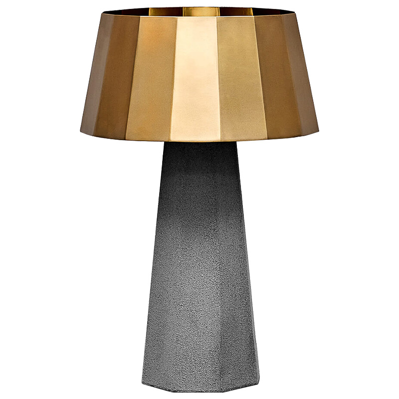 Настольная лампа Noe Concrete table lamp Серый Золотой Настольная лампа Noe Concrete table lamp Серый Золотой во Владивостоке | Loft Concept
