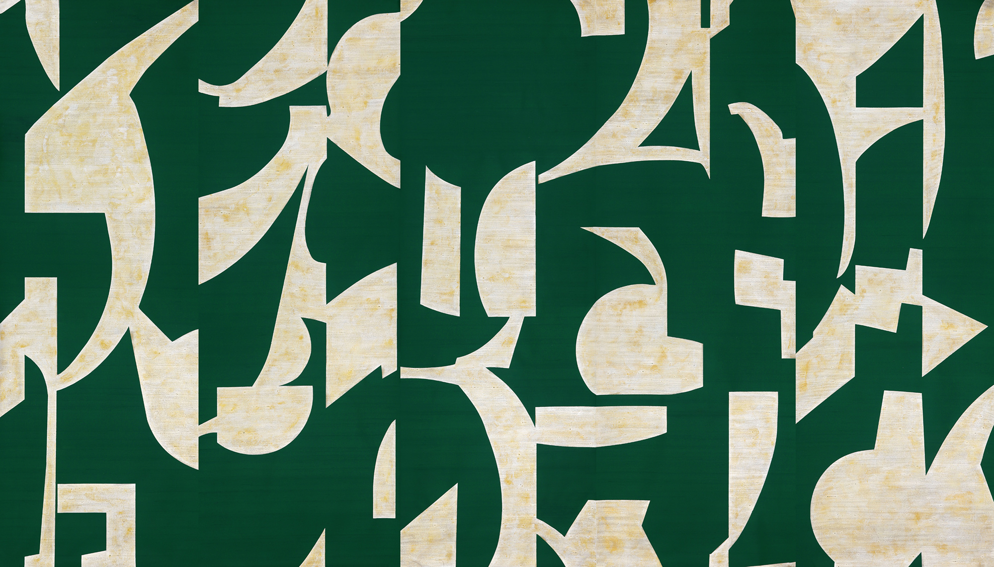 Обои ручная роспись в стиле Арт-деко Symphony Original colourway on Jade silk dupion Обои ручная роспись в стиле Арт-деко Symphony Original colourway on Jade silk dupion - постер Loft-Concept во Владивостоке