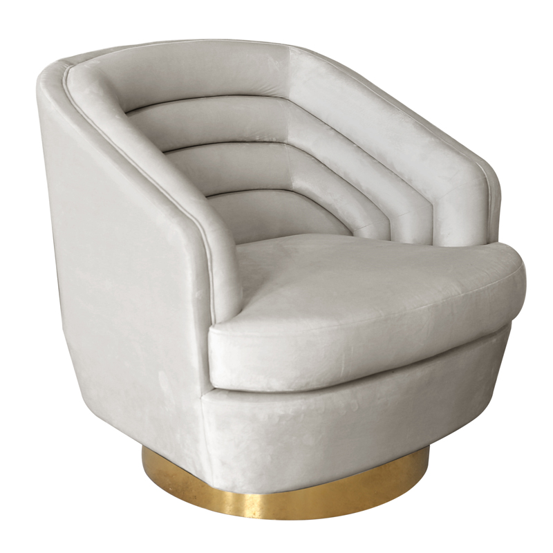 Кресло Henrietta Armchair кремовый велюр Кремовый Золотой Кресло Henrietta Armchair кремовый велюр Кремовый Золотой во Владивостоке | Loft Concept