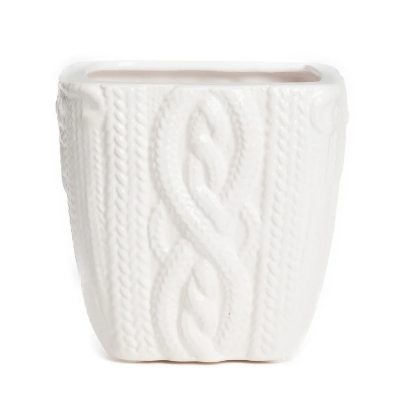Ваза Knitted Pattern Белый Ваза Knitted Pattern Белый во Владивостоке | Loft Concept