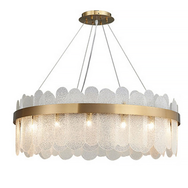 Люстра Blount Chandelier Raised Латунь Прозрачный Люстра Blount Chandelier Raised Латунь Прозрачный во Владивостоке | Loft Concept