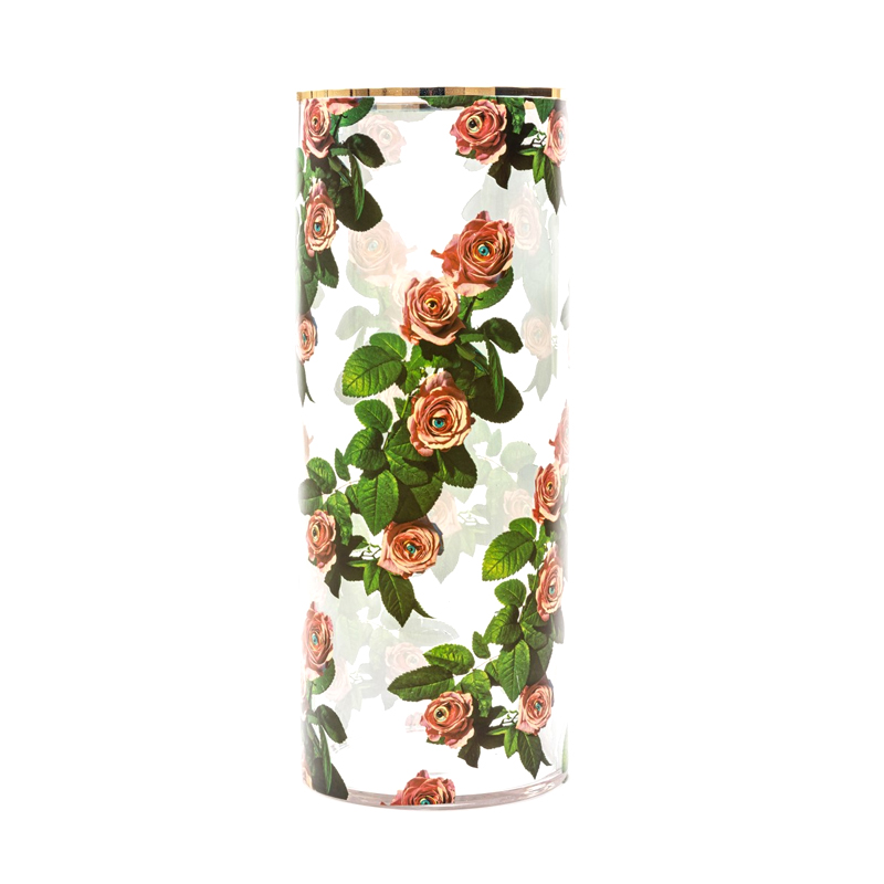 Ваза Seletti Roses Big Прозрачный Золотой Зеленый Ваза Seletti Roses Big Прозрачный Золотой Зеленый во Владивостоке | Loft Concept